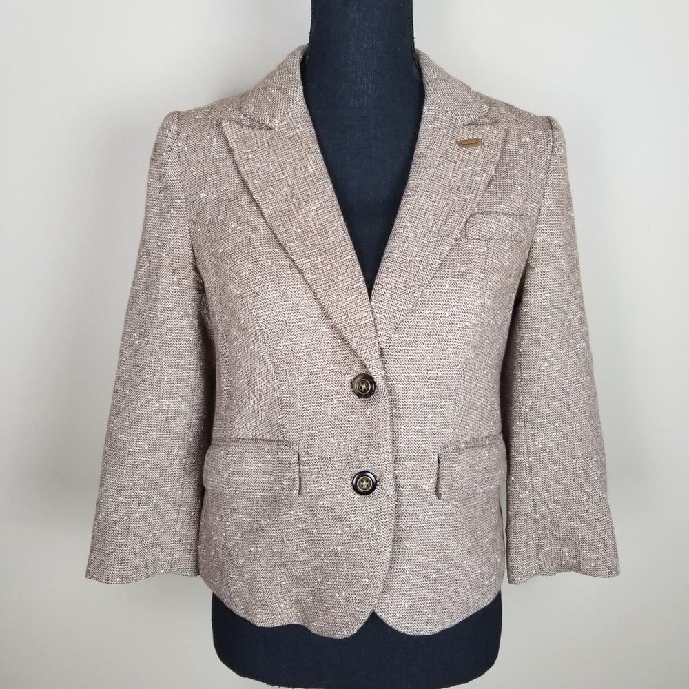 Ett twa Anthropologie Tweed Professoressa Blazer